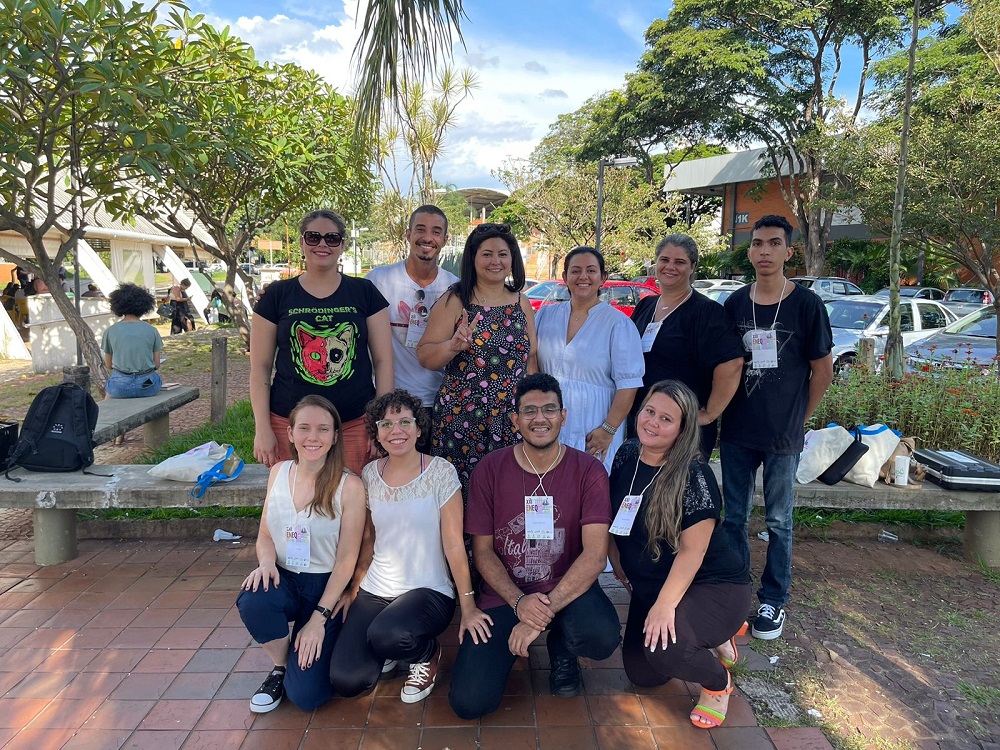 Graduandos, alunos egressos e professores do IFG durante o ENEQ 2023